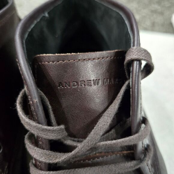🐢 Andrew Marc leather Chukka boots Size 7.5 Excellent Condition! - Picture 4 of 17